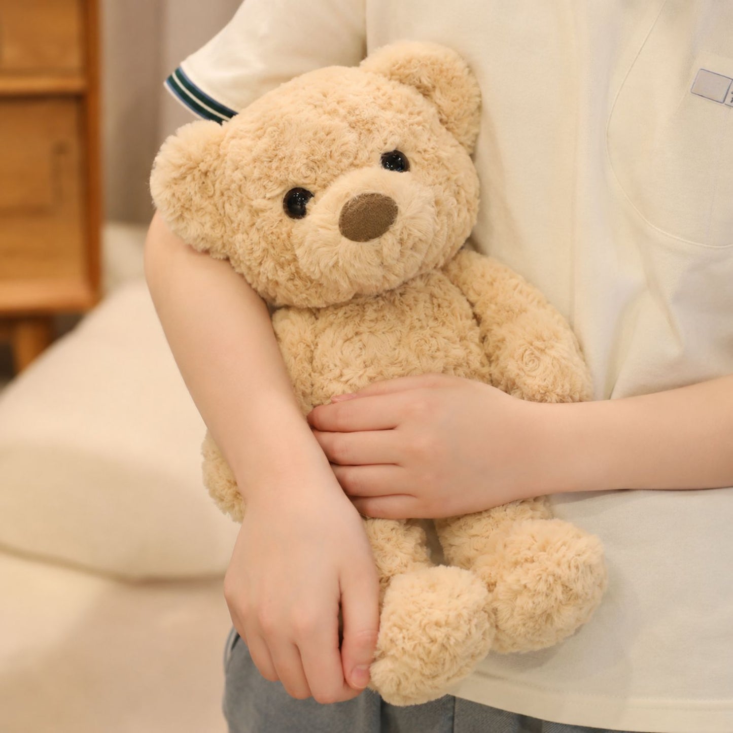 Ours en peluche beige