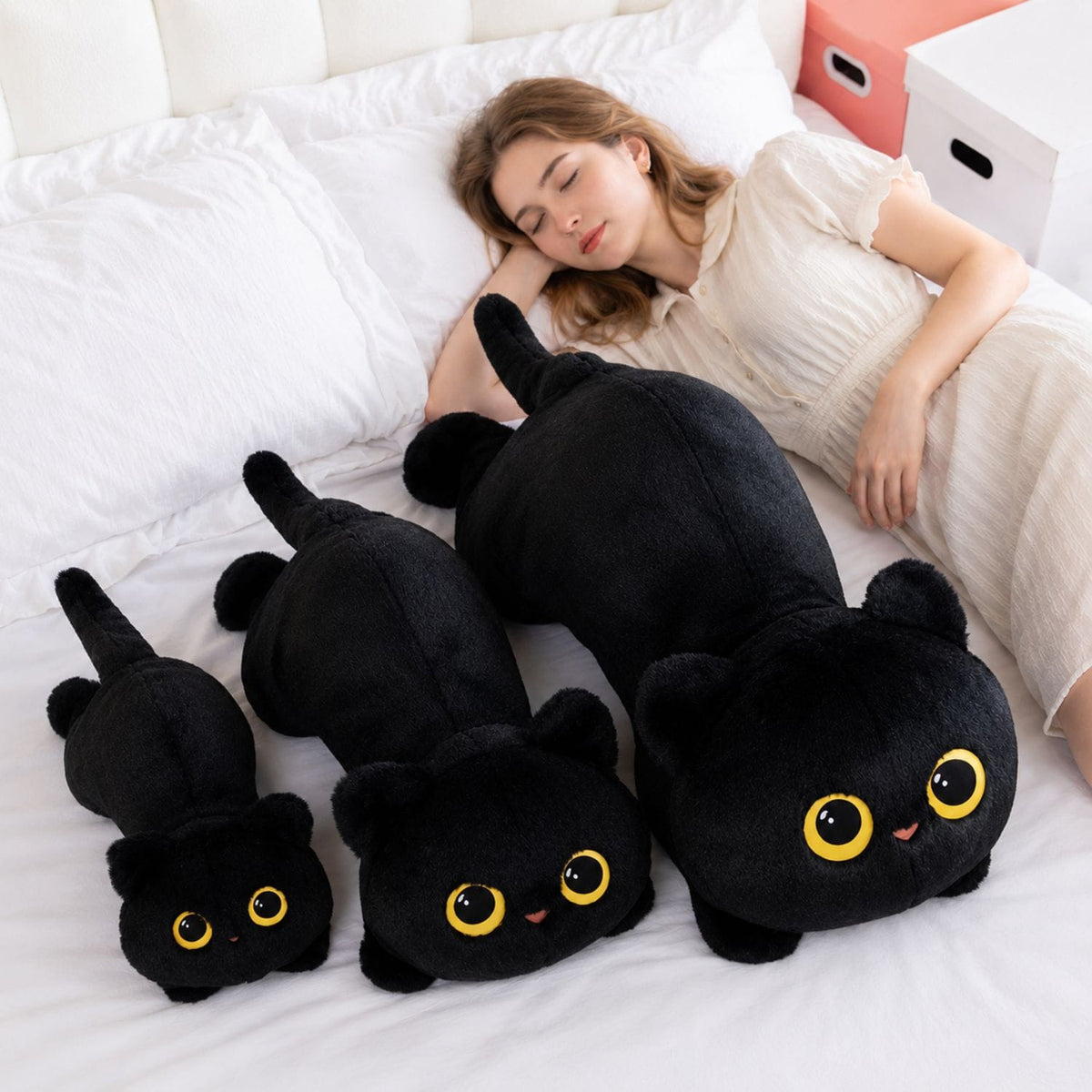 Grosse peluche chat