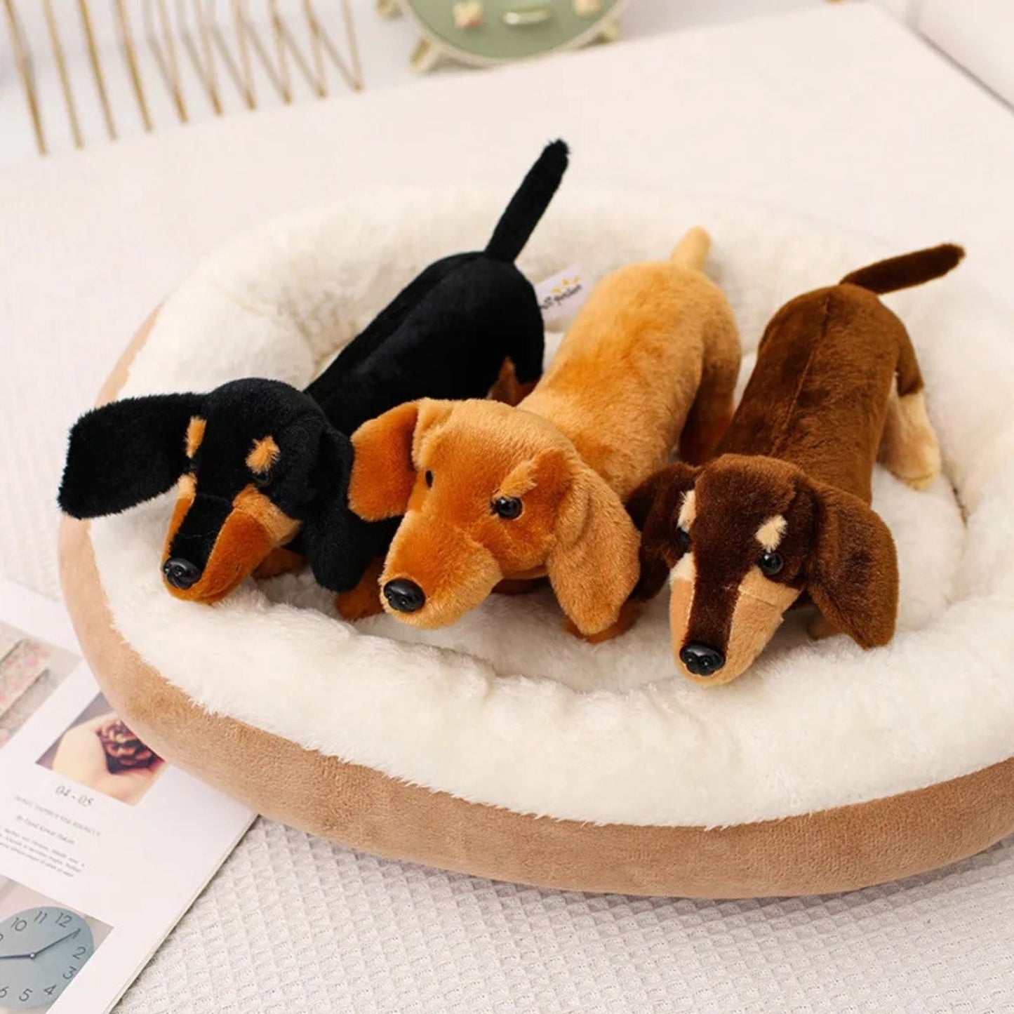 Peluche teckel poil dur