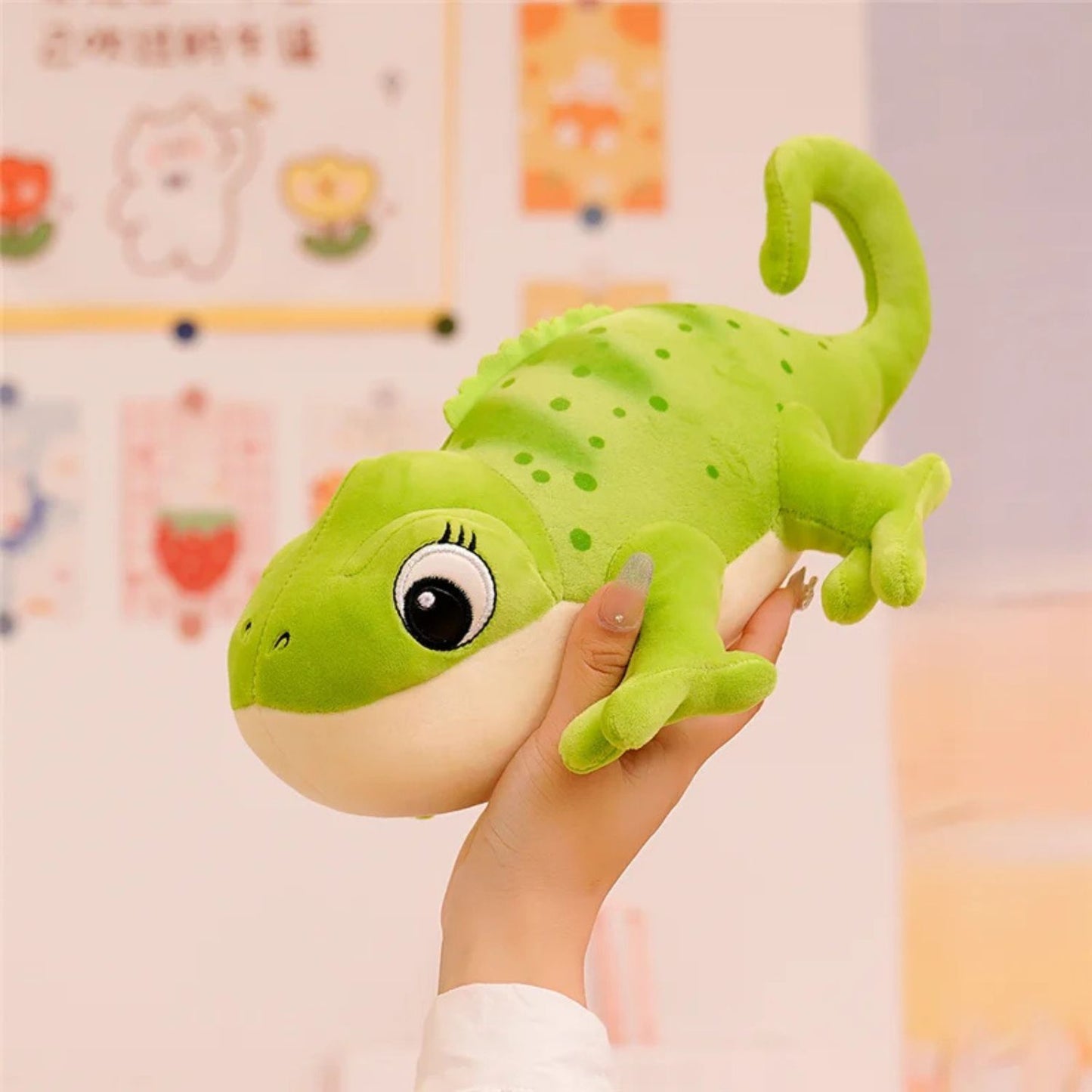 Peluche caméléon