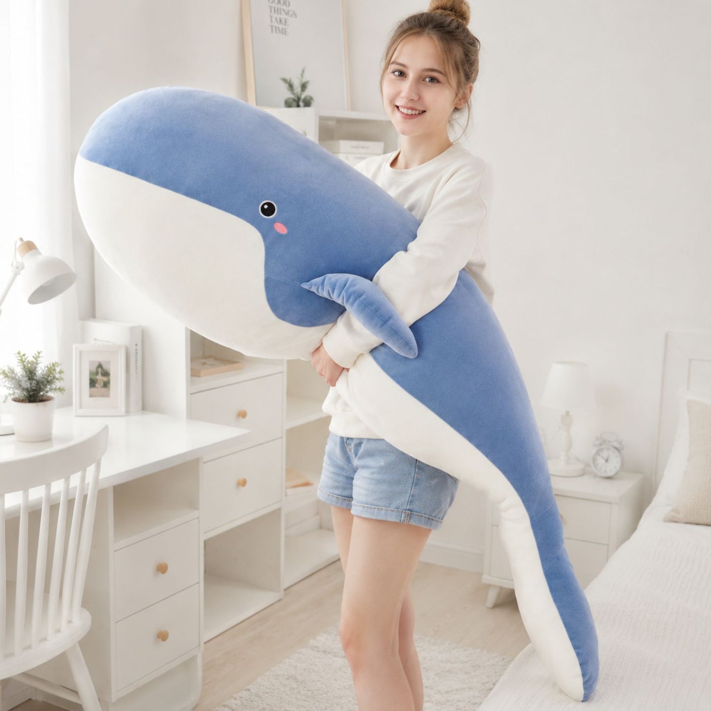 Peluche baleine géante