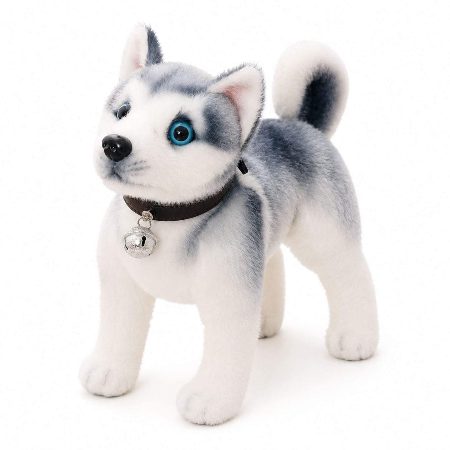 Chien husky en peluche