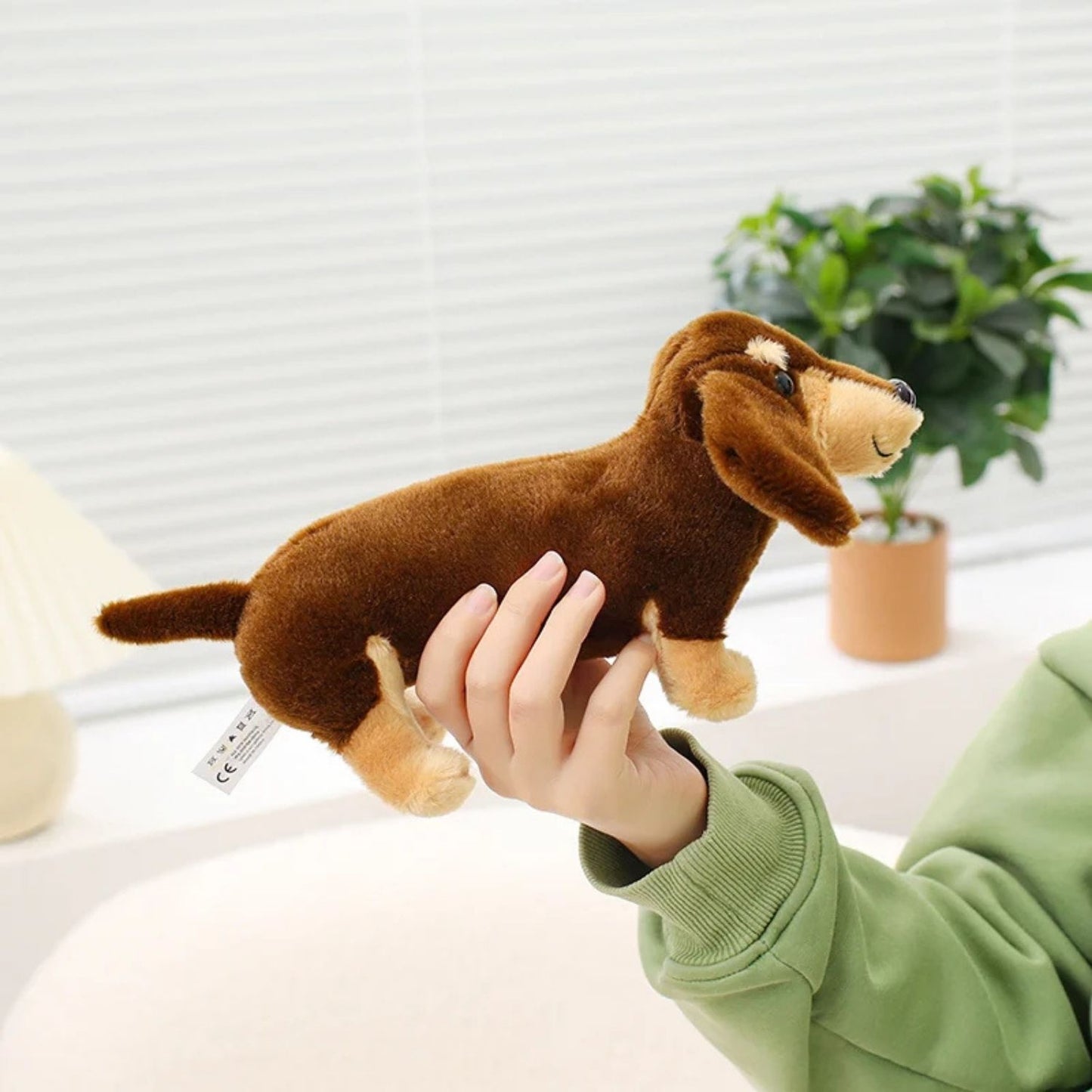 Peluche teckel poil dur