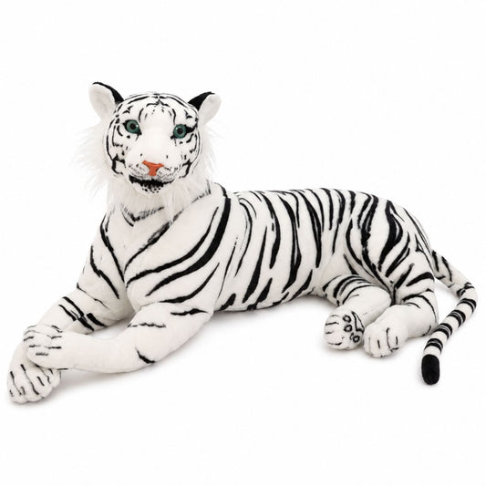 Peluche tigre blanc