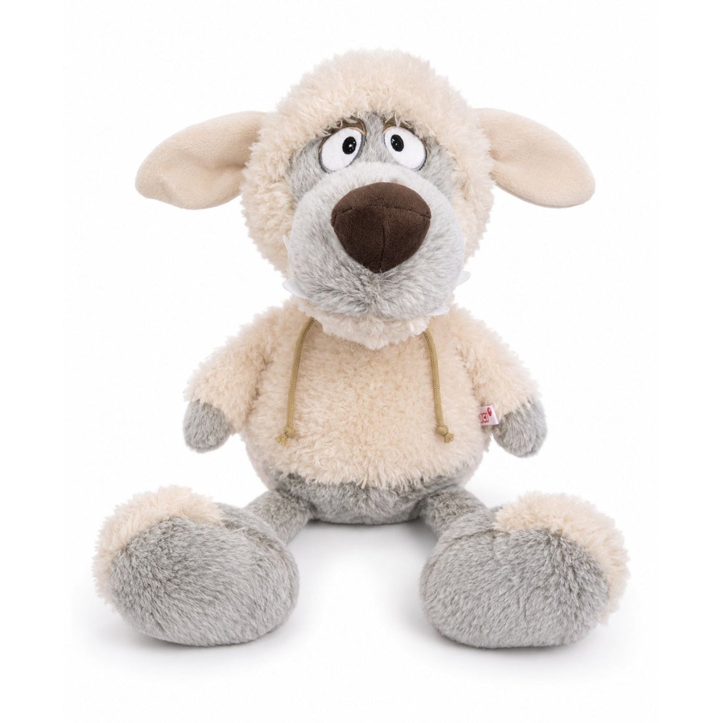 Peluche loup gris