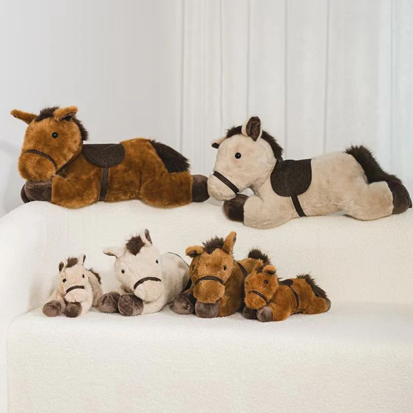 Peluche cheval à monter