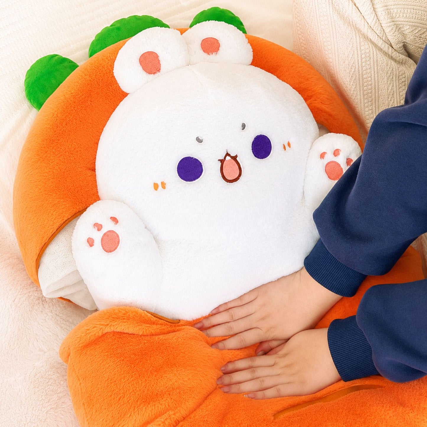 Peluche lapin carotte