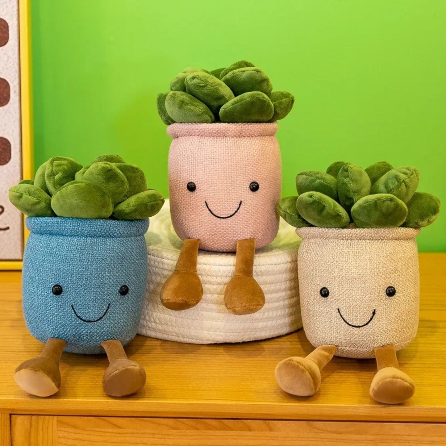 Peluche pot de fleur