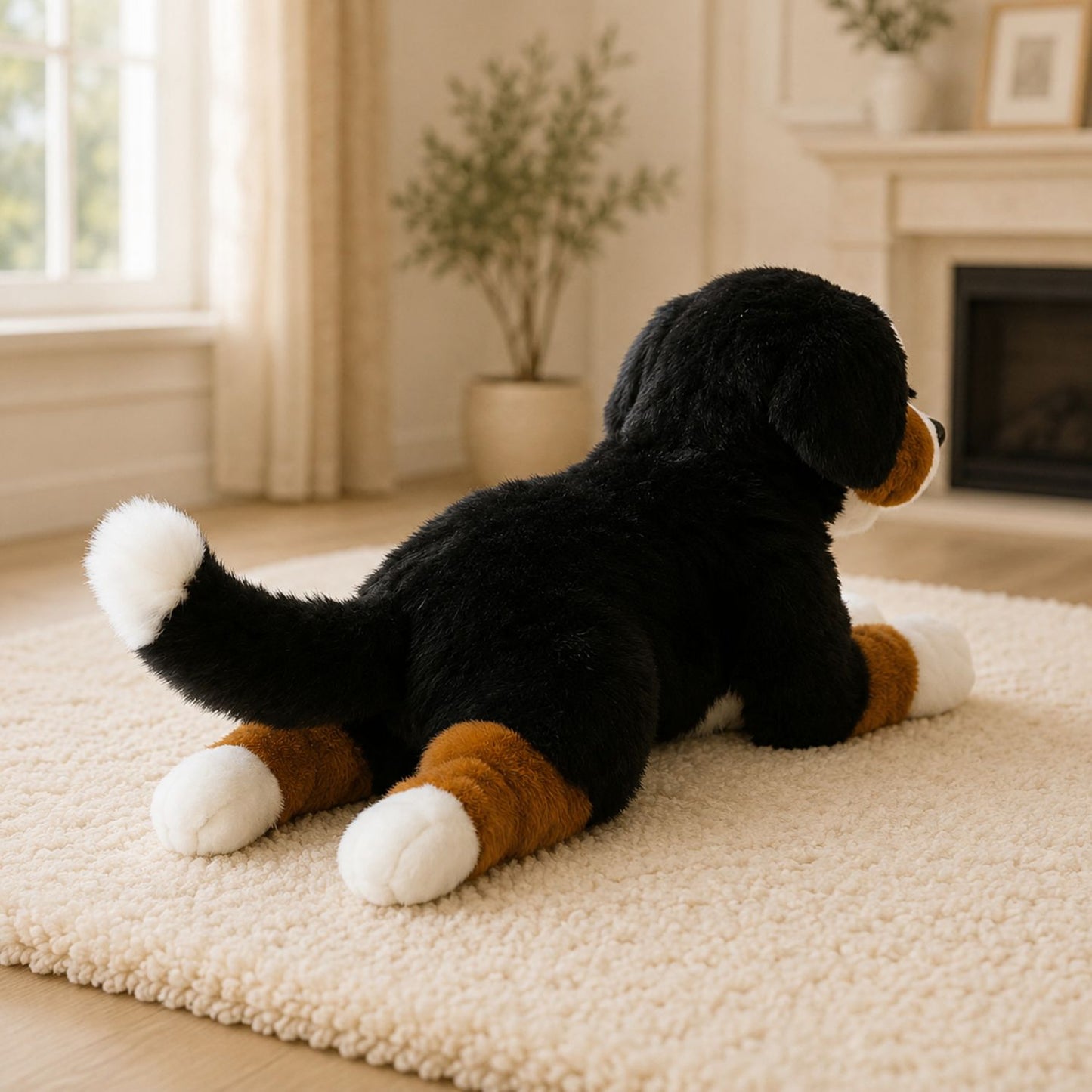 Peluche bouvier bernois