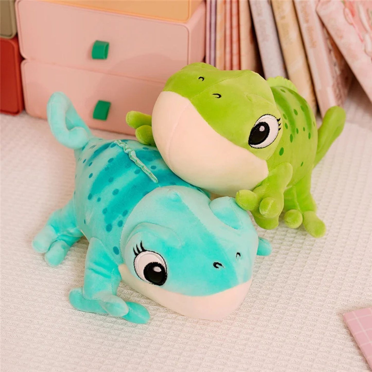 Peluche caméléon
