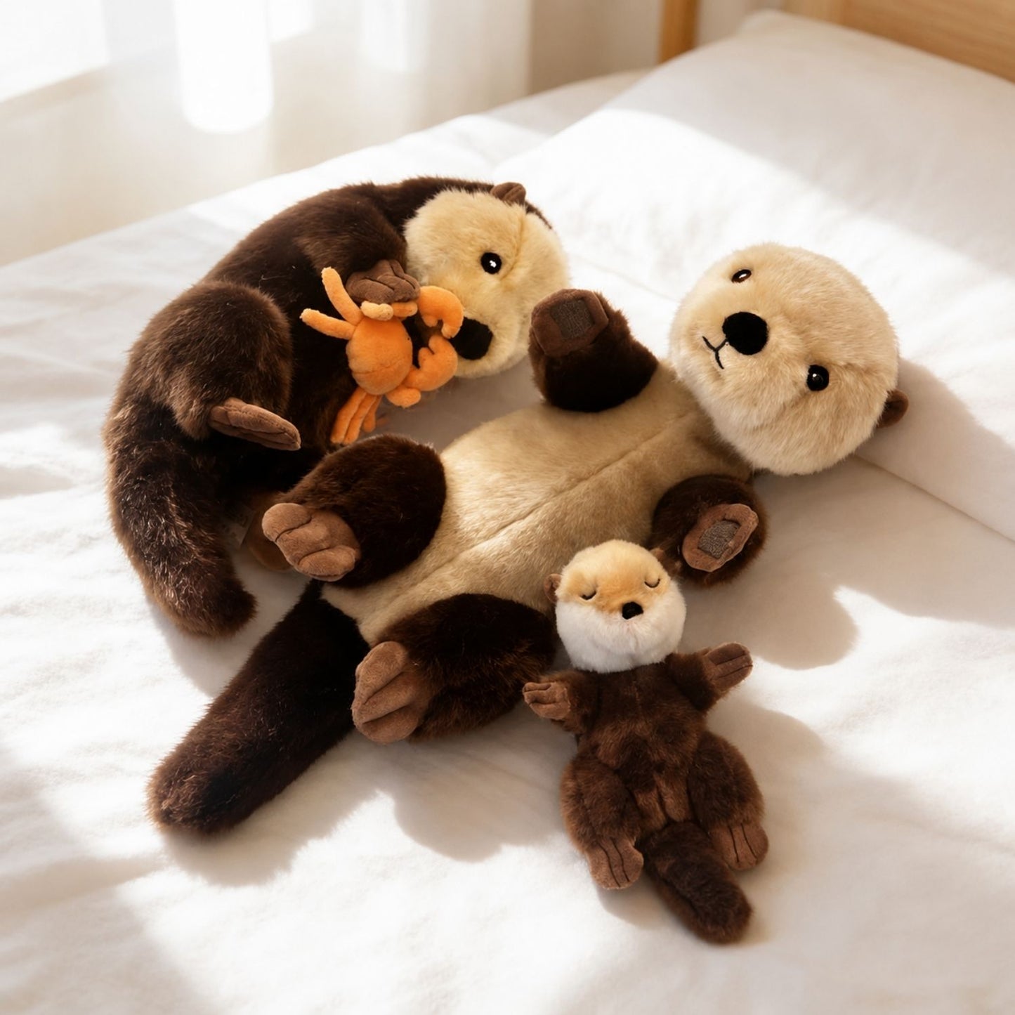 Loutre peluche apaisante