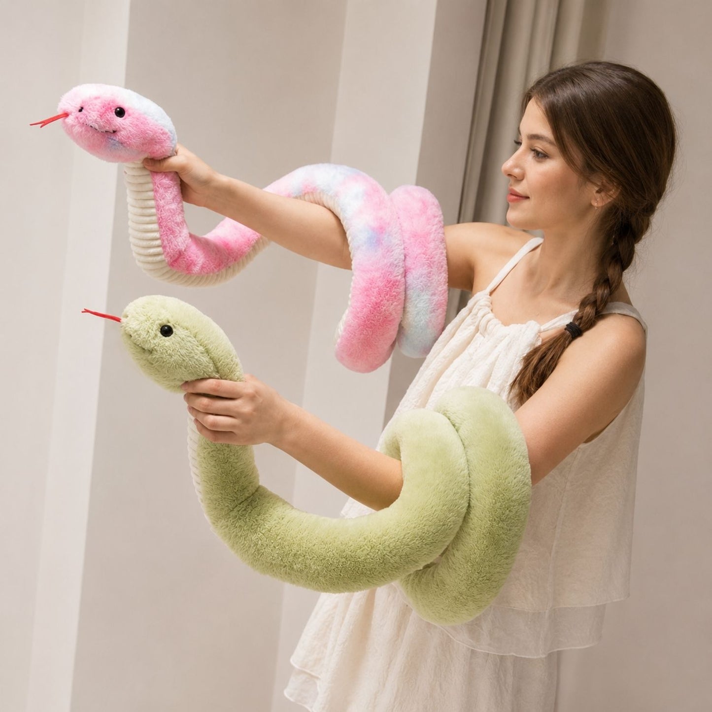 Peluche serpent géant