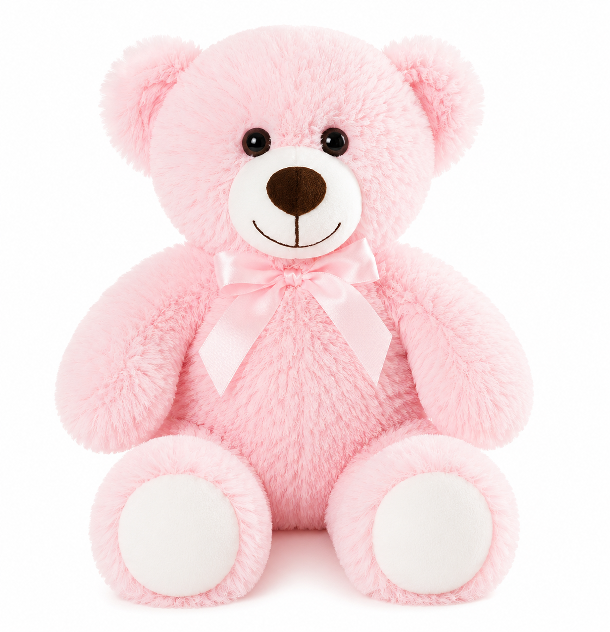 Ours en peluche rose