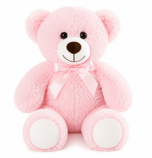Ours en peluche rose