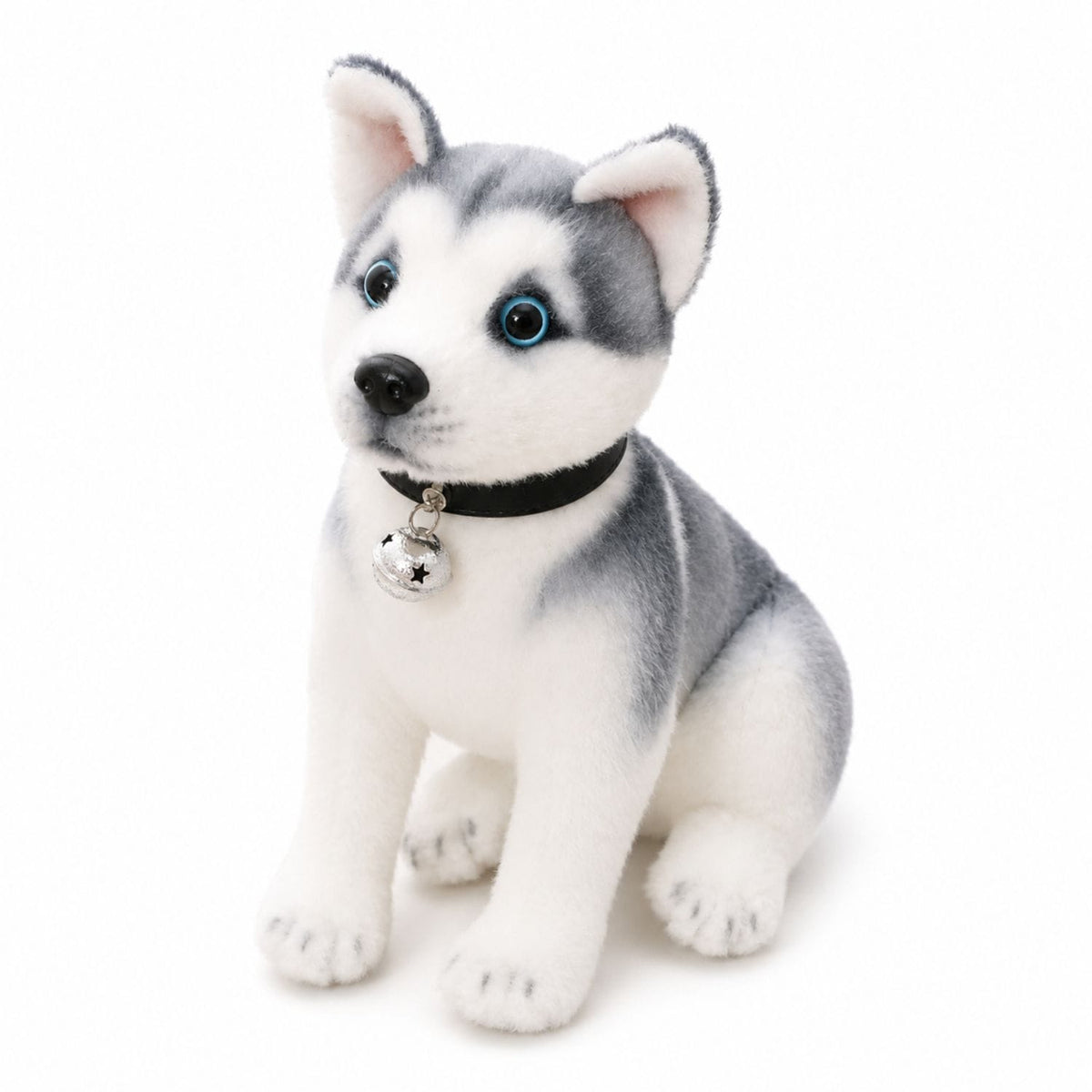 Chien husky en peluche