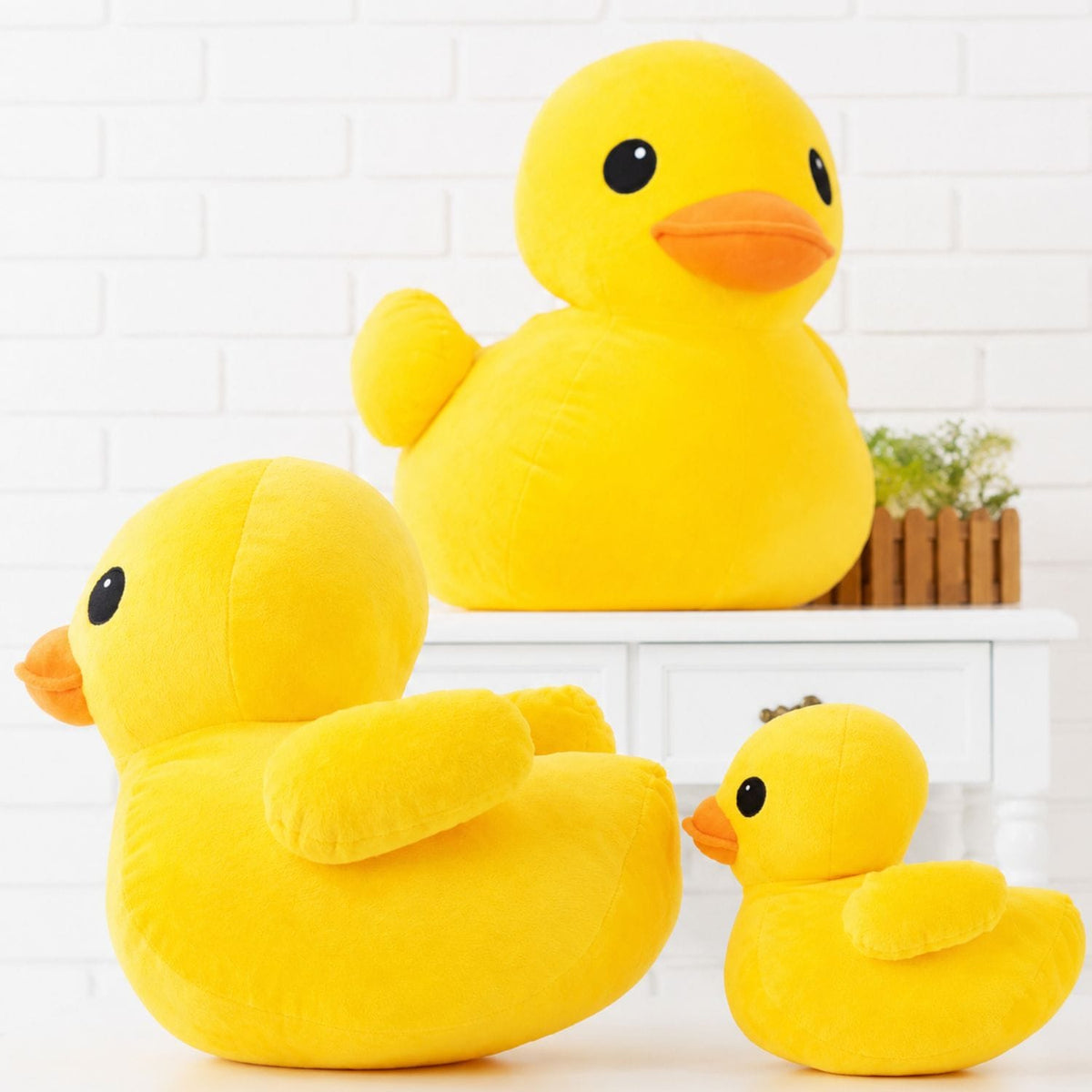 Peluche canard jaune
