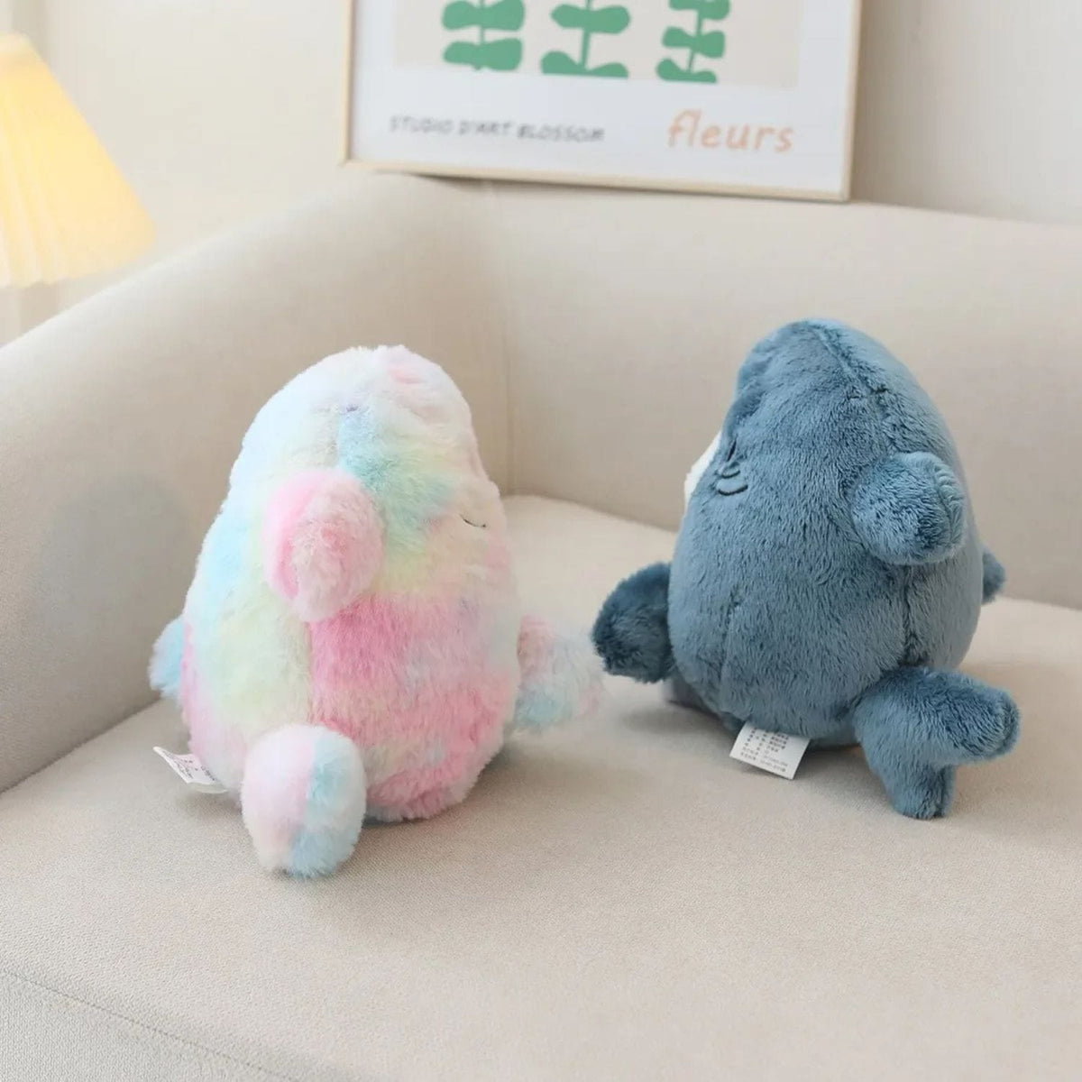 Peluche chat requin
