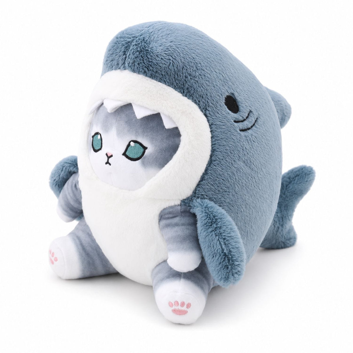 Peluche chat requin