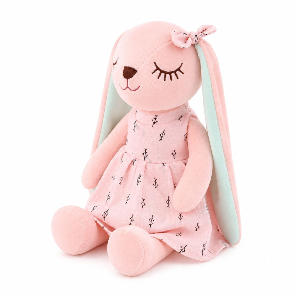 Peluche lapin rose