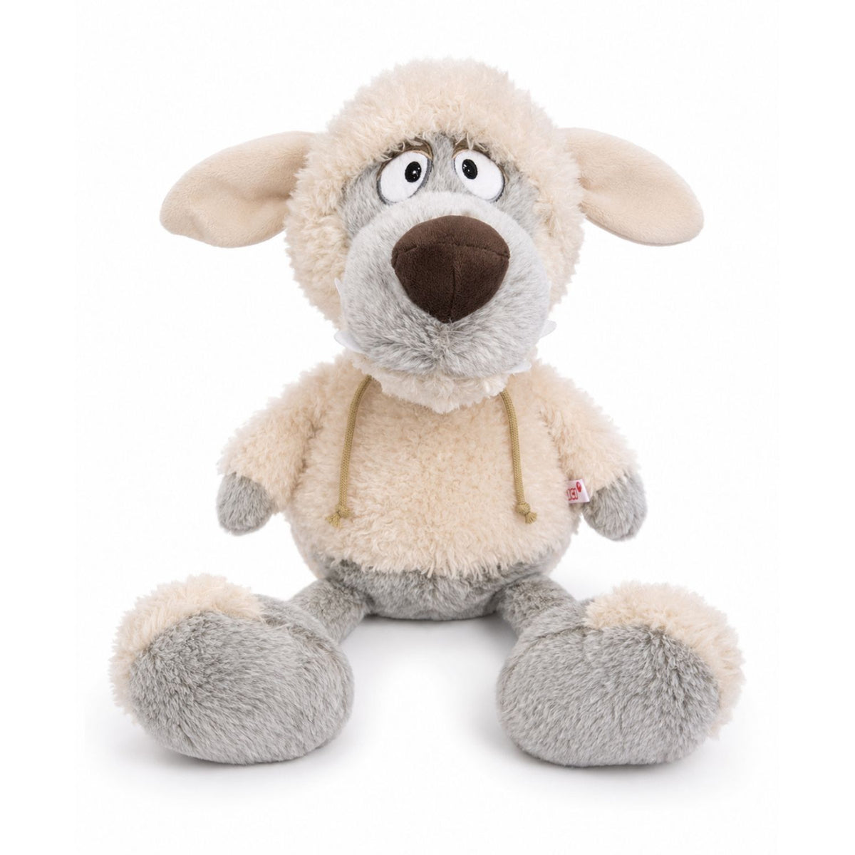 Peluche loup gris